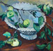 Scalloped Bowl, Green Apples